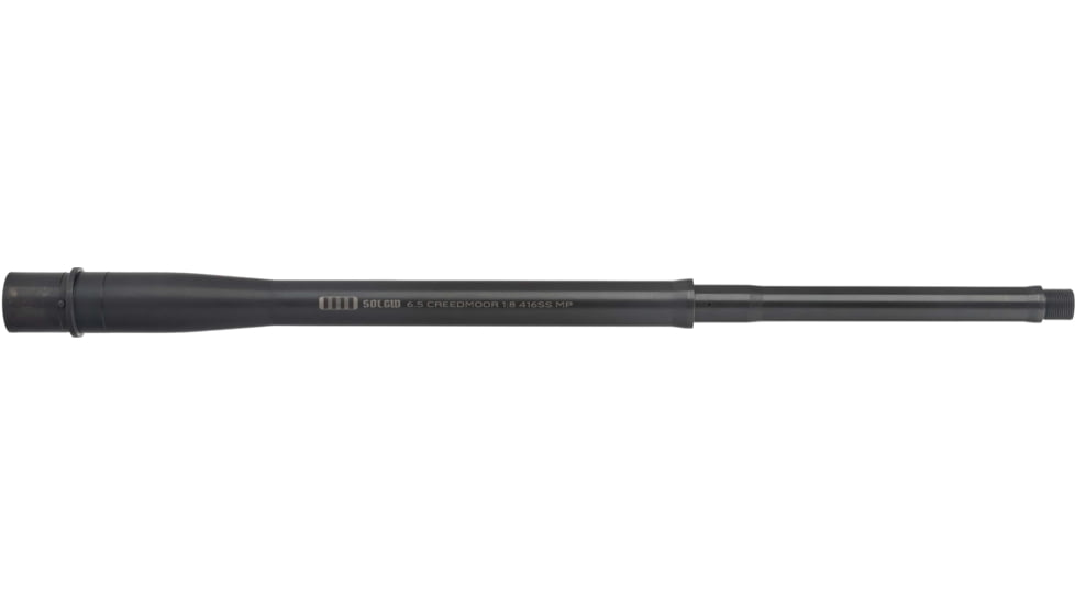 Sons of Liberty Gun Works Threaded Barrel, 6.5 Creedmoor, 20in, V2H Profile, Rifle Gas, 1-7.5 Twist, Black, 20PRECISIONV2H-6.5C