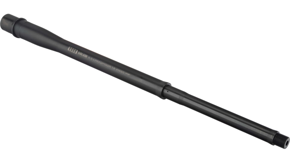 Sons of Liberty Gun Works Threaded Barrel, 6.5 Creedmoor, 20in, V2H Profile, Rifle Gas, 1-7.5 Twist, Black, 20PRECISIONV2H-6.5C