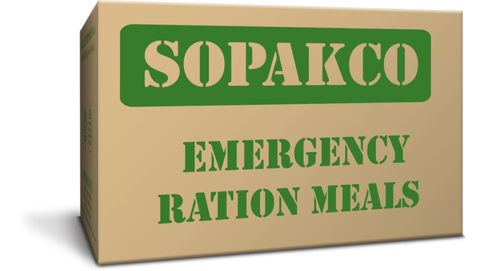 Sopakco Sealed Reduced Sodium Meals Ready to Eat, Case of 16, S-MRE