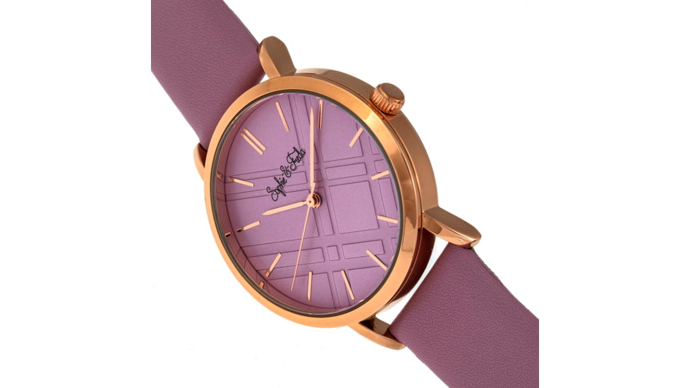 Sophie And Freda Budapest Leather-Band Watch, Pink, One Size, SAFSF5005
