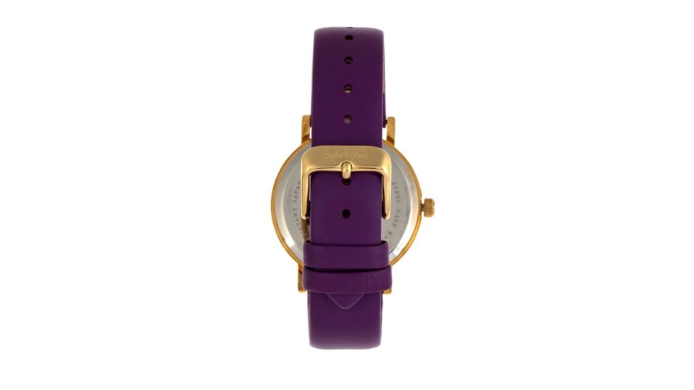 Sophie And Freda Budapest Leather-Band Watch, Purple, One Size, SAFSF5003