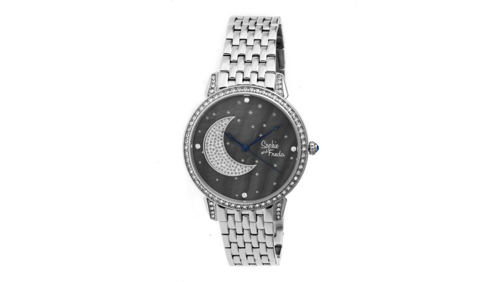 Sophie And Freda Moon And Stars Ladies Watch, Silver SAFSF2401