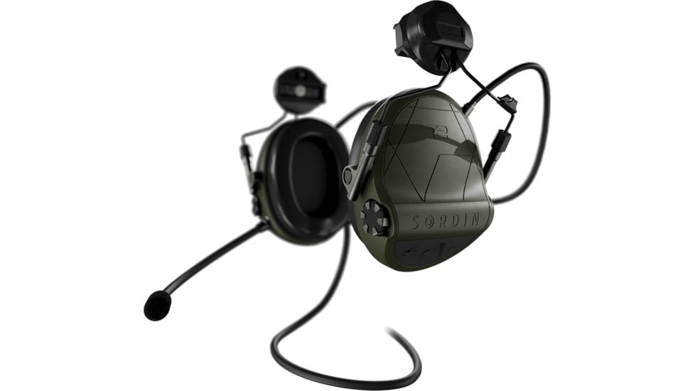 Sordin Supreme T2 CC Right Leather Memory Foam Headband, Green, 305006-10P