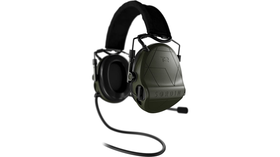 Sordin Supreme T2 CC Textile Memory Foam Headband, Green, 304006-12P