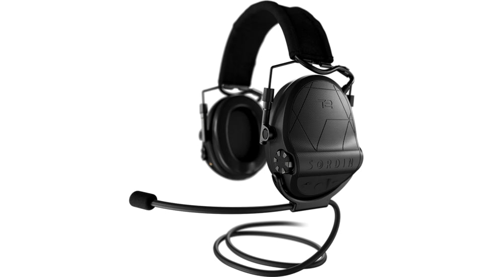 Sordin Supreme T2 Textile Memory Foam Headband, Black, 303004-12P