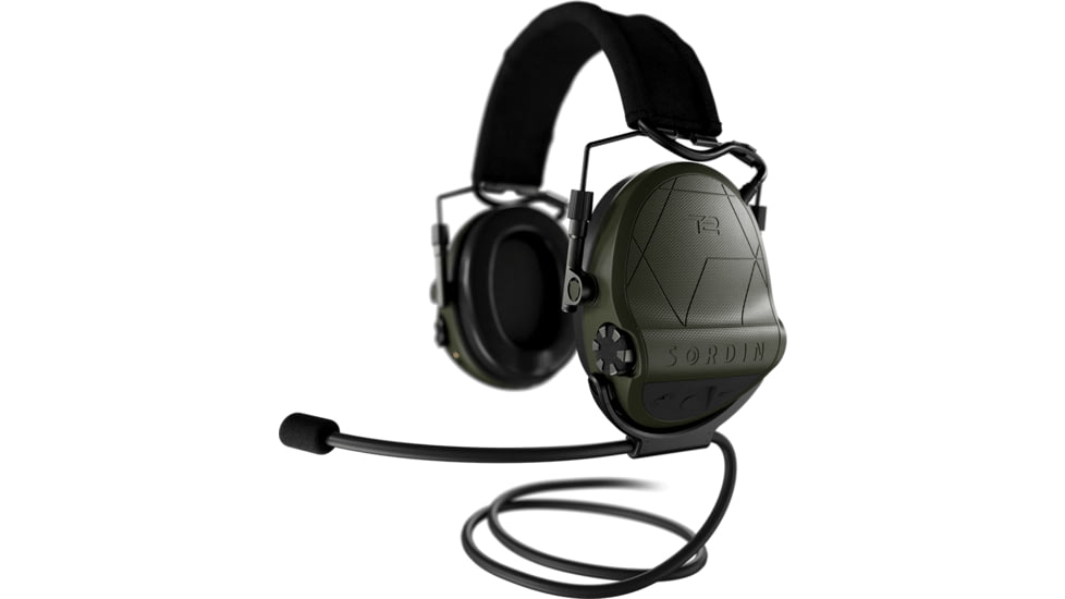 Sordin Supreme T2 Textile Memory Foam Headband, Green, 303006-12P