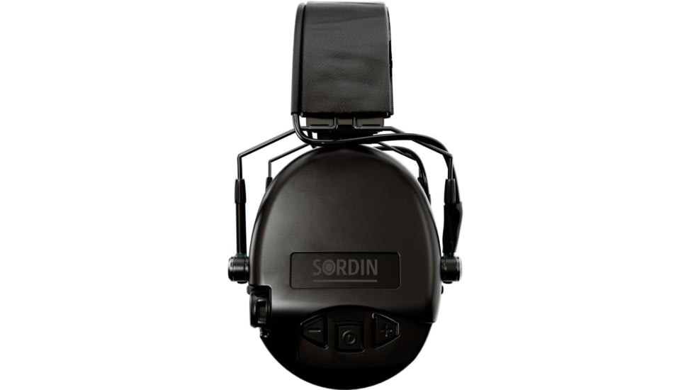 Sordin Supreme MIL AUX Headset, Slim Headband, Black Cups, 500781