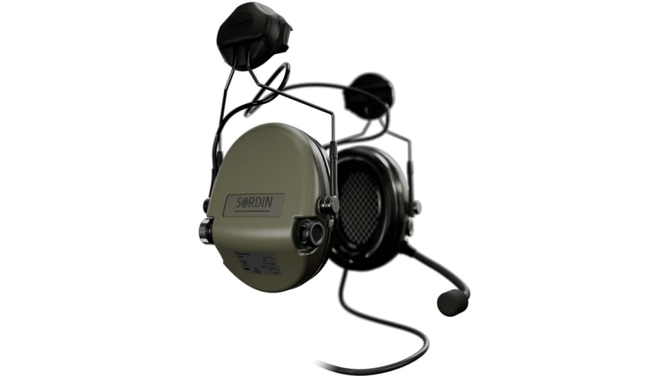 Sordin Supreme MIL CC Headset, ARC, Green Cups, 510986