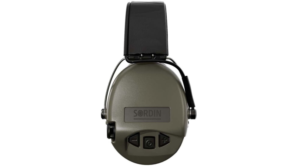 Sordin Supreme PRO Headset, Leather Headband, Green Cups, 500546