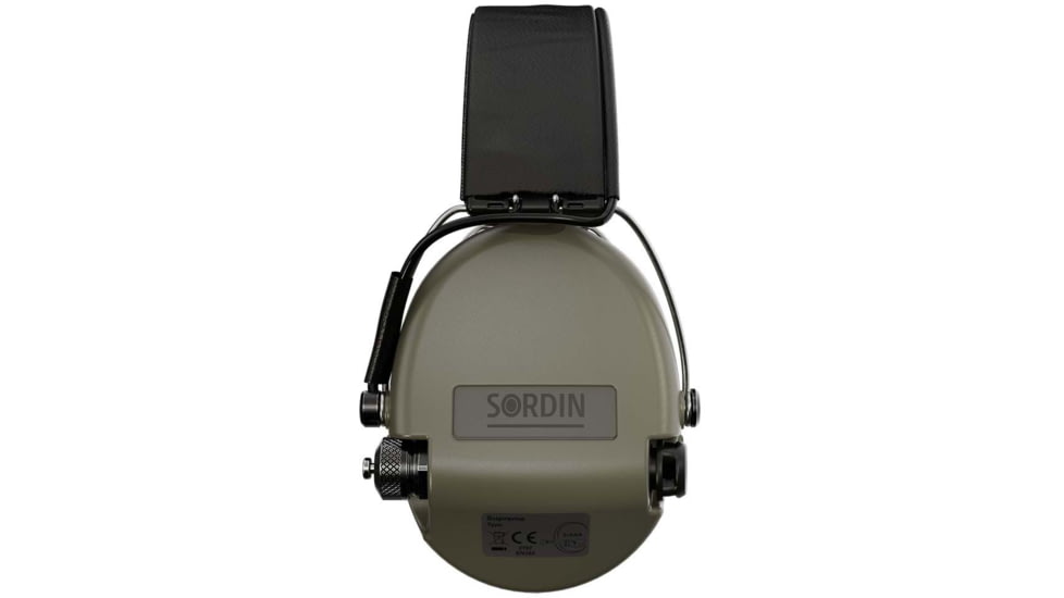 Sordin Supreme PRO Headset, Leather Headband, Green Cups, 500546