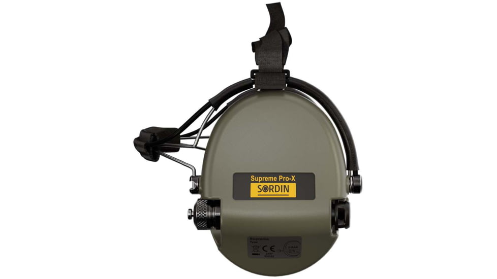 Sordin Supreme PRO-X Neckband Headset, Foam, Green Cups, 500405