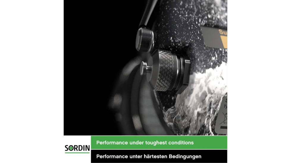 Sordin Supreme PRO-X Neckband Headset, Gel, Green Cups, 500417