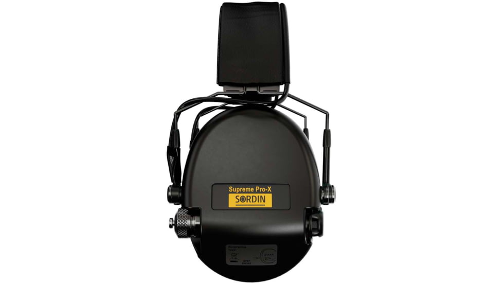 Sordin Supreme PRO-X Slim Headset, Leather Headband, Black Cups, 520474