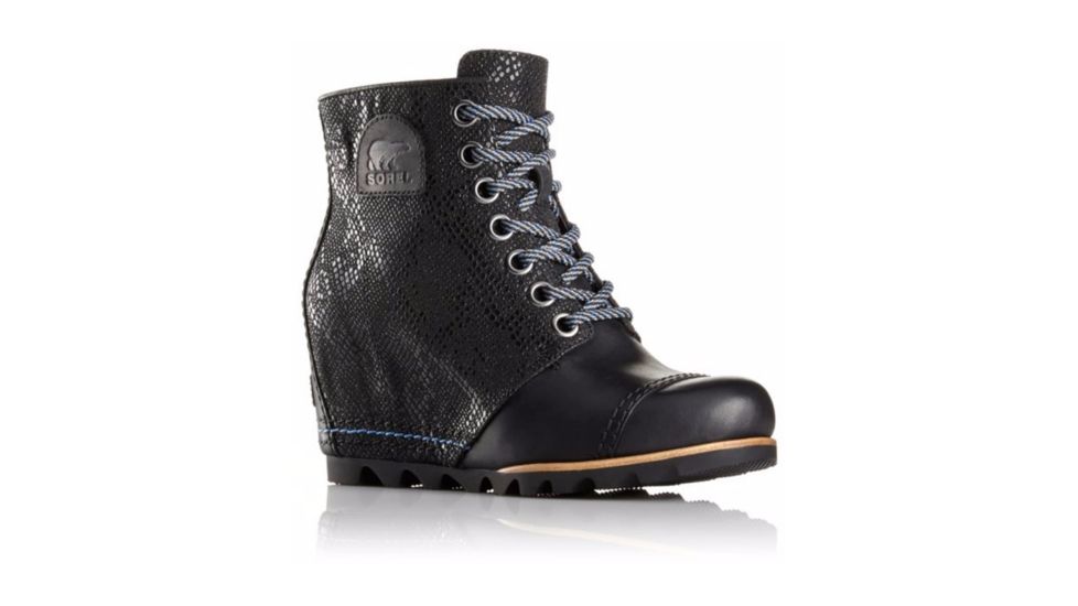 Sorel 1964 Premium Wedge Casual Boot - Women's-Black-Medium-9.5