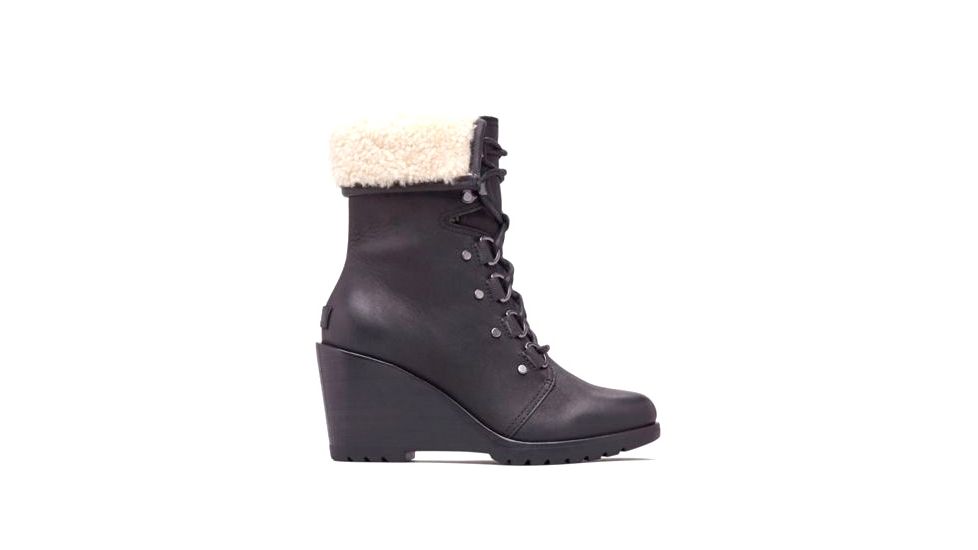 Sorel After Hours Lace Shearling Boot - Womens, Black, 9, 1822441010-9
