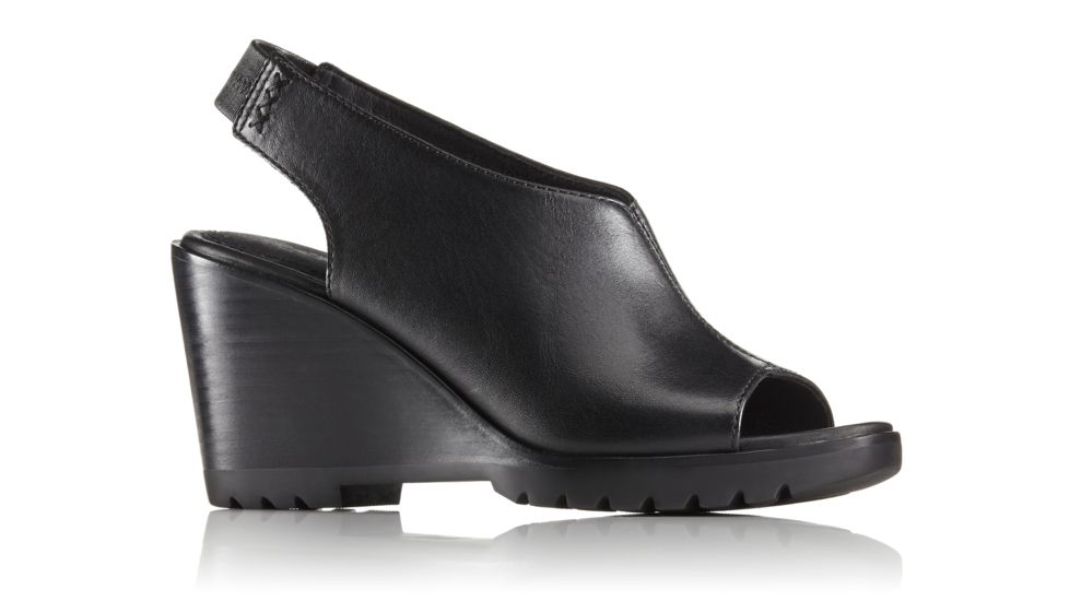 Sorel After Hours Slingback Leather Casual Boot, Womens, Black, 7 US, 1787431010-7
