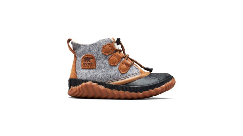 Sorel Big Kids Out N About Plus Shoes - Youth, Quarry, Camel Brown, 5, 1876841052-5