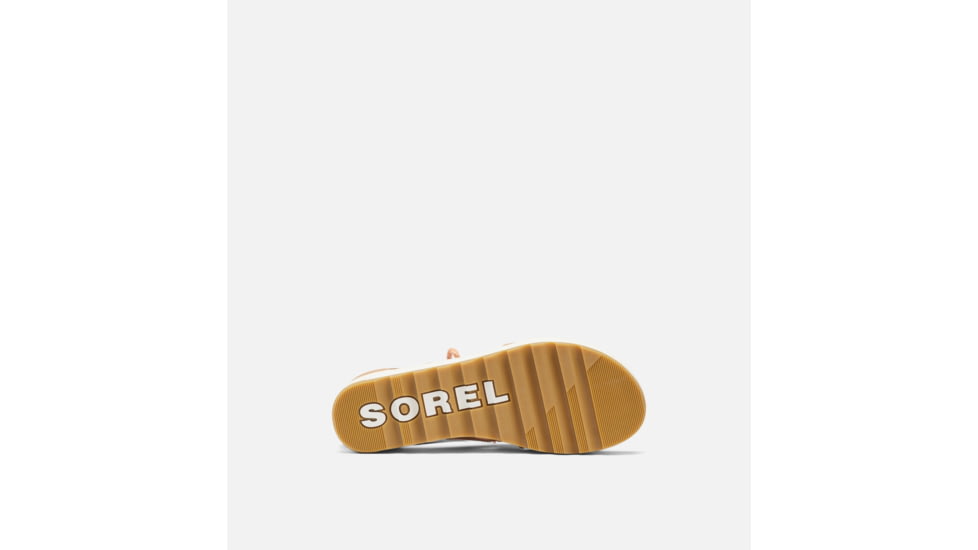 Sorel Cameron Flatform Lace Wedge Sandals Leather - Womens, Honest Beige/Gum 17, 9.5 US, 1999101-246-9.5