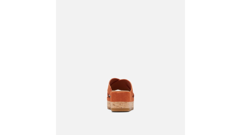 Sorel Cameron Flatform Mule Wedge Sandals Suede - Womens, Desert Sun/Gum 17, 7 US, 1999171-806-7