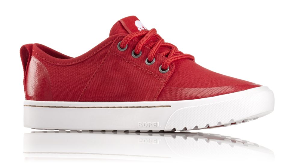 Sorel Campsneak Lace Casual Boot, Womens, Bright Red, 9 US, 1776091691-9