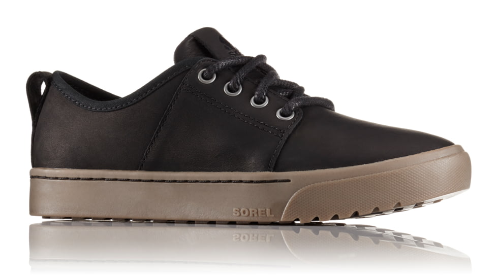 Sorel Campsneak Lace Leather Casual Boot, Womens, Black, 6 US, 1787701010-6
