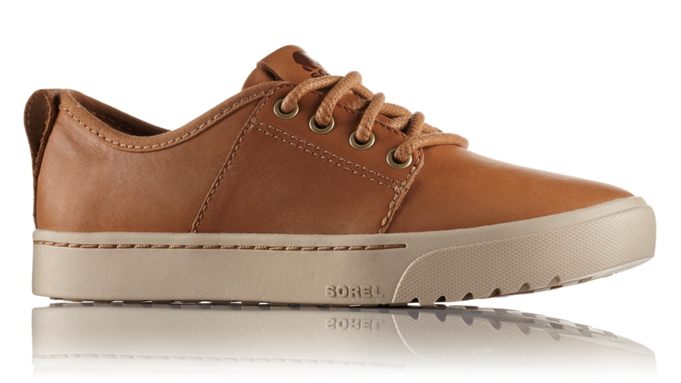 Sorel Campsneak Lace Leather Casual Boot, Womens, Camel Brown, 12 US, 1787701224-12
