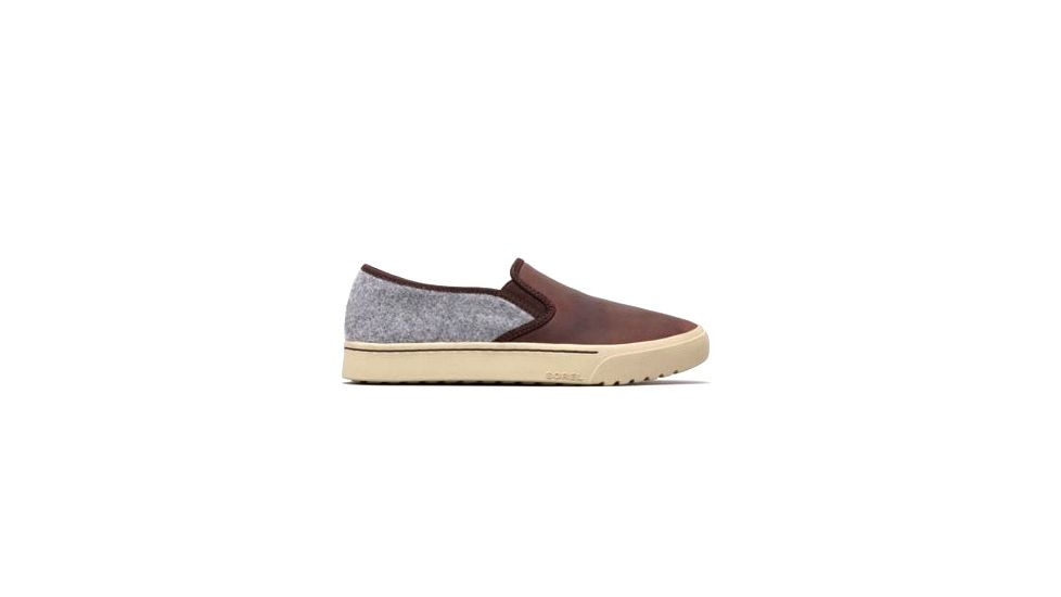 Sorel Campsneak Slip On Sneaker - Womens, Felt-Cattail, 10, 1821401908-10