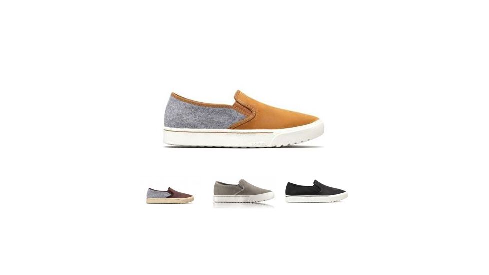 Sorel Campsneak Slip On Sneaker - Women's, Felt-Camel Brown, Felt-Cattail, Kettle, Lucca-Black