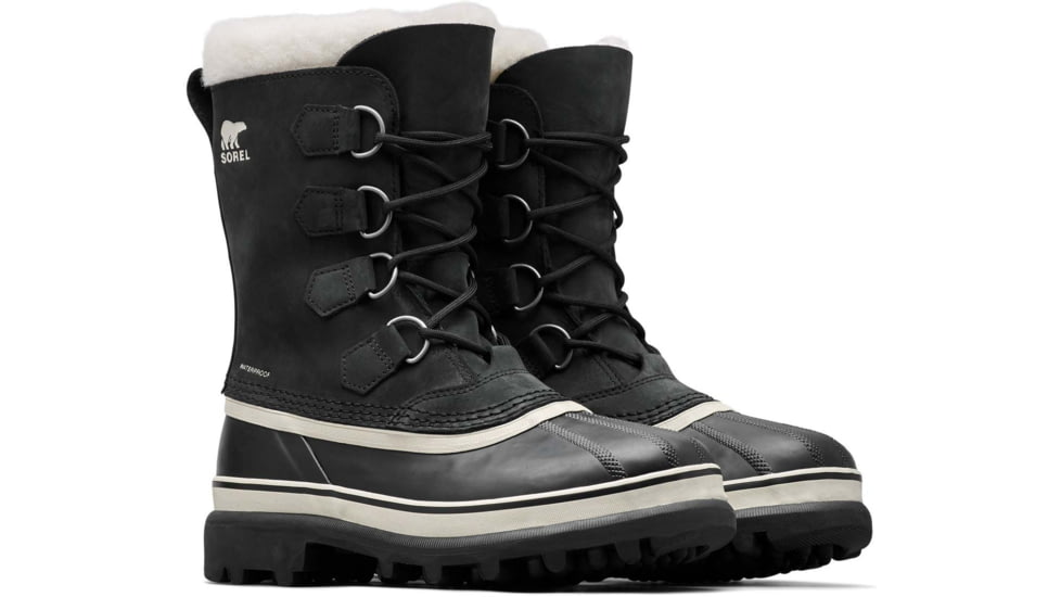 Sorel Caribou Winter Boot - Women's, Black/Stone, 6 US, 1003812011-6