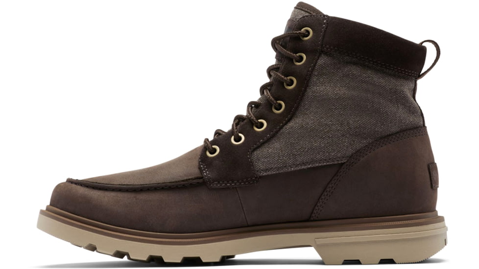 Sorel Carson Moc Waterproof Boot - Mens, Blackened Brown, Khaki II, 13, 2009711-205-13