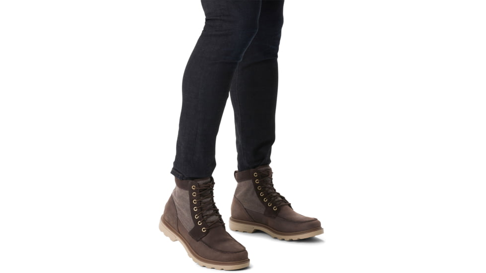 Sorel Carson Moc Waterproof Boot - Mens, Blackened Brown, Khaki II, 13, 2009711-205-13