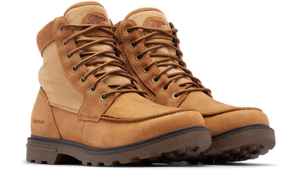 Sorel Carson Moc Waterproof Boot - Mens, Camel Brown, Umber, 9, 2009711-224-9