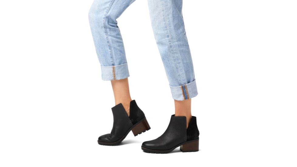 Sorel Cate The Great Cut Out Bootsie - Womens, Black, 6.5, 1876731010-6.5