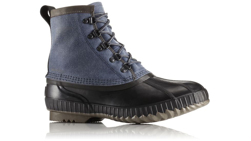 Sorel Cheyanne II Short CVS Rain Boot, Mens, Collegiate Navy/Quarry, 9 US, 1750261464-9