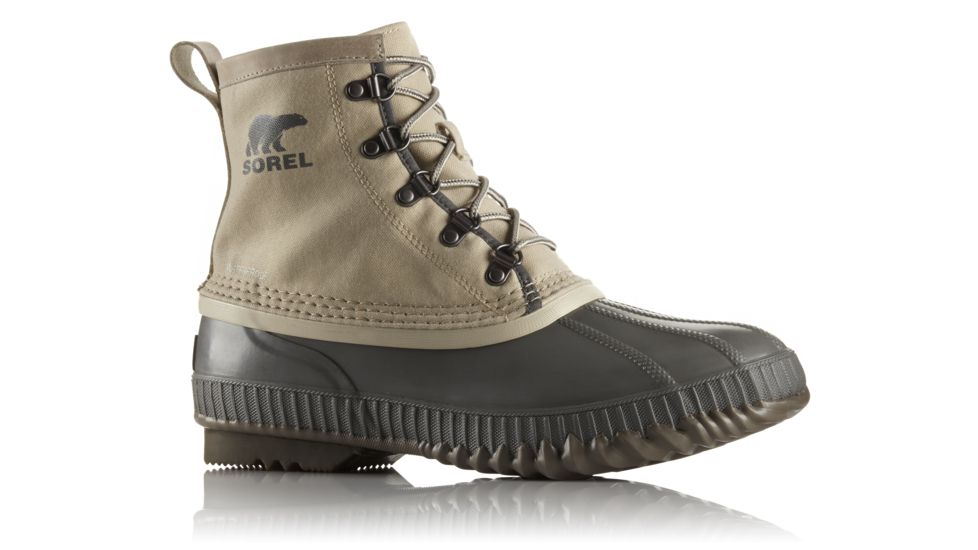 Sorel Cheyanne II Short CVS Rain Boot, Mens, Oatmeal/Quarry, 7.5 US, 1750261241-7.5