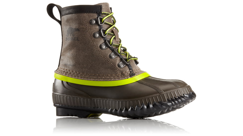 Sorel Cheyanne Short Casual Boot - Youth, Major/Acid Green, 4.5, 1796061245-4.5