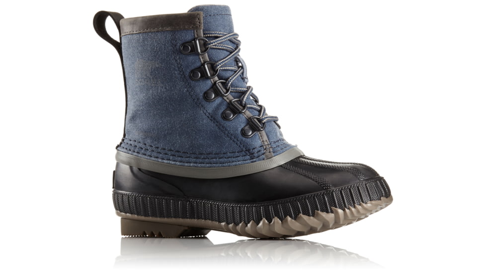 Sorel Cheyanne Short Casual Boot, Youth, Collegiate Navy/Quarry, 3 US, 1796061464-3