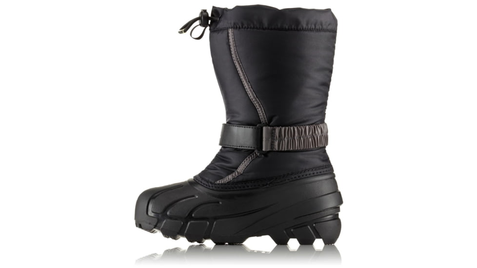 Sorel Childrens Flurry Boot, Black, City Gre, 12.5, 1638082016-12.5