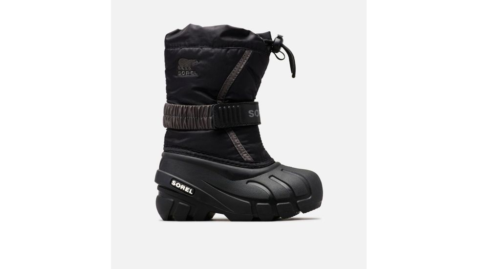 Sorel Childrens Flurry Boot, Black, City Gre, 12.5, 1638082016-12.5
