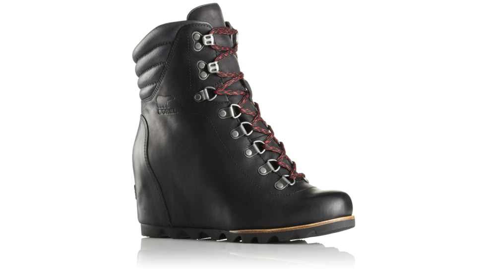Sorel Conquest Wedge Casual Boot - Women's-Black-Medium-11