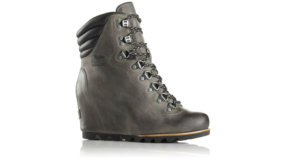 Sorel Conquest Wedge Casual Boot - Women's-Quarry-Medium-10