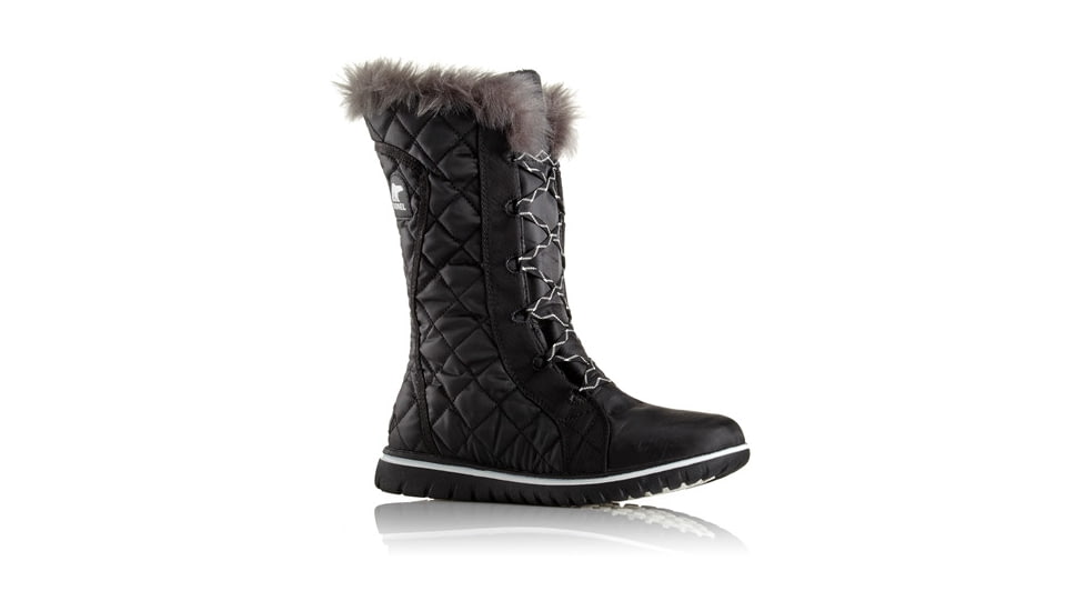 Sorel Cozy Cate Winter Boot - Women's-Black/Sea Salt-Medium-6.5