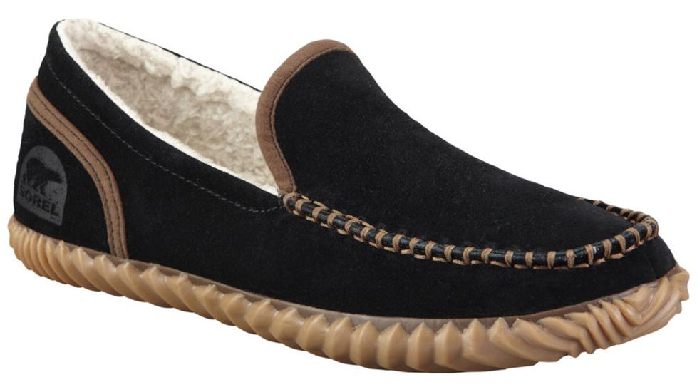 Sorel Dude Moc Winter Slipper - Men's -Black-10 US