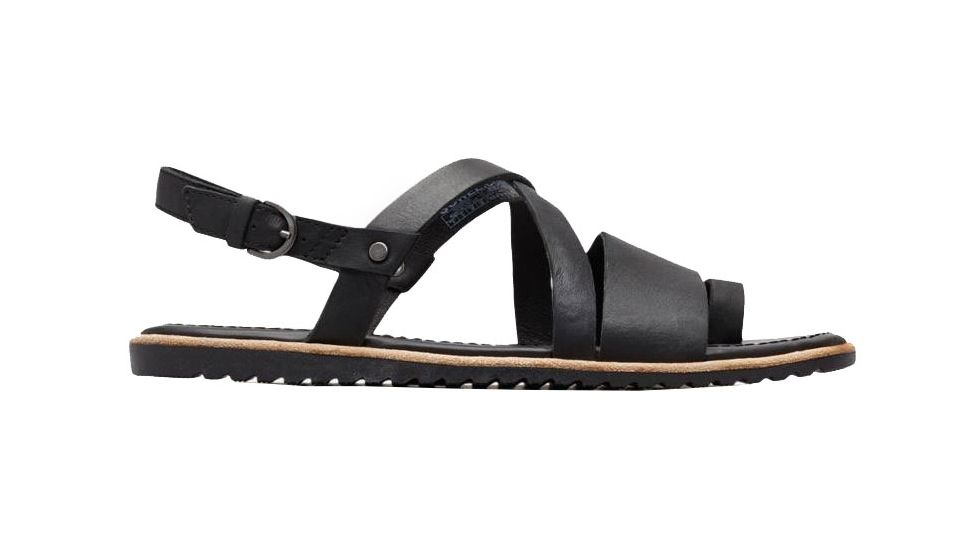 Sorel Ella Criss Cross Casual Sandals - Womens, Black, 5, 1855521010-5