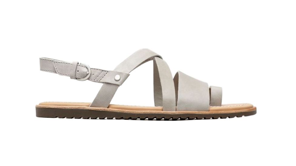 Sorel Ella Criss Cross Casual Sandals - Women's, Dove, 5-5, 1841301081-5-5