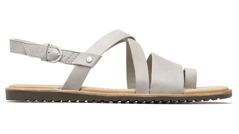 Sorel Ella Criss Cross Casual Sandals - Women's, Dove, 5.5, 1841301081-5.5