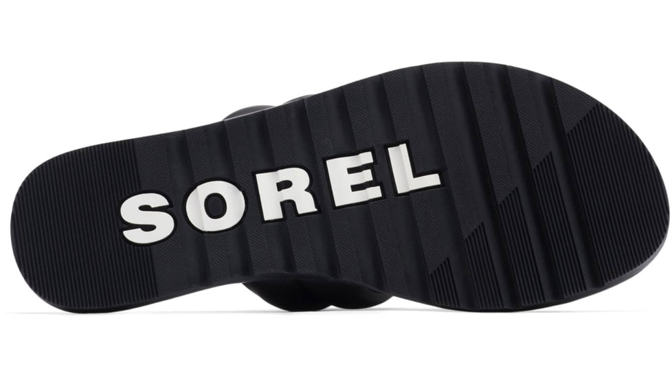 Sorel Ella II Puff Slide Sandals - Womens, Black/Sea Salt, 9 US, 2030551-010-9