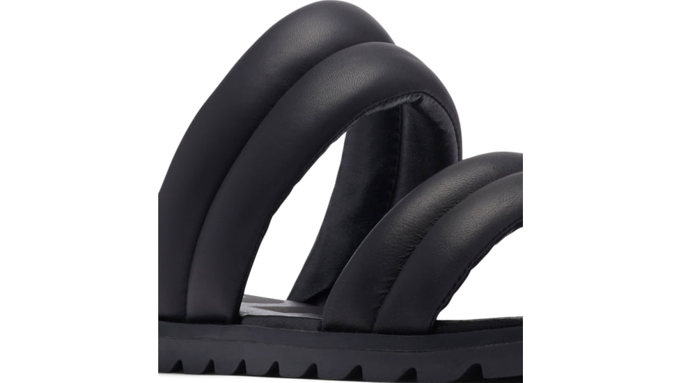Sorel Ella II Puff Slide Sandals - Womens, Black/Sea Salt, 9 US, 2030551-010-9