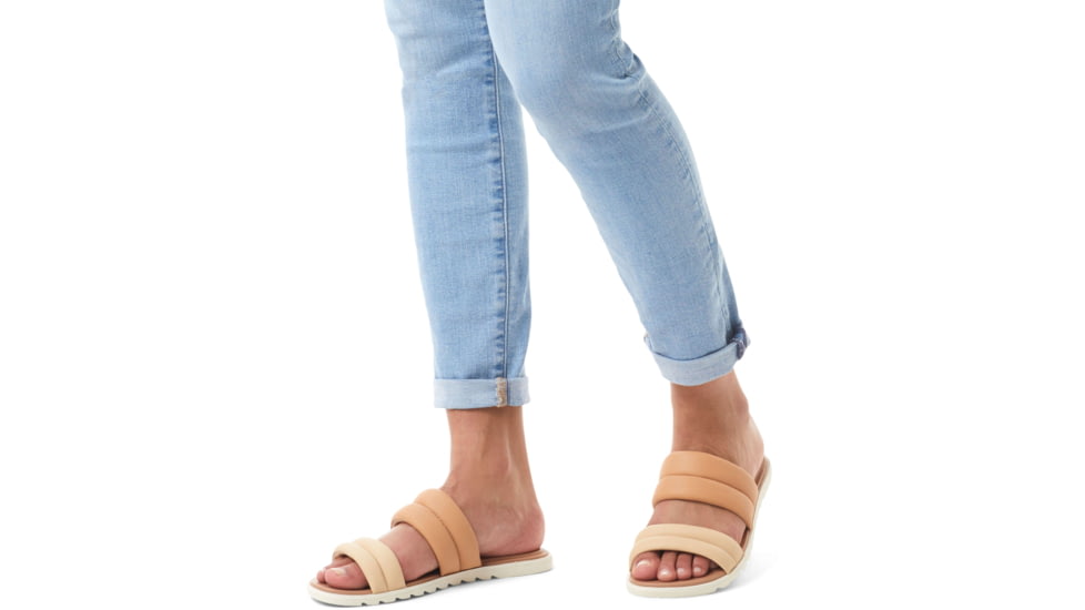 Sorel Ella II Puff Slide Sandals - Womens, Ceramic/Sea Salt, 7 US, 2030551-209-7