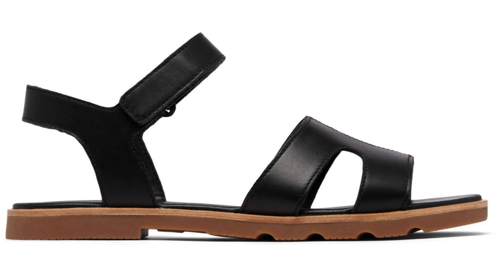 Sorel Ella III Ankle Strap - Womens, Black/Gum 2, 7.5, 2076821-010-7.5